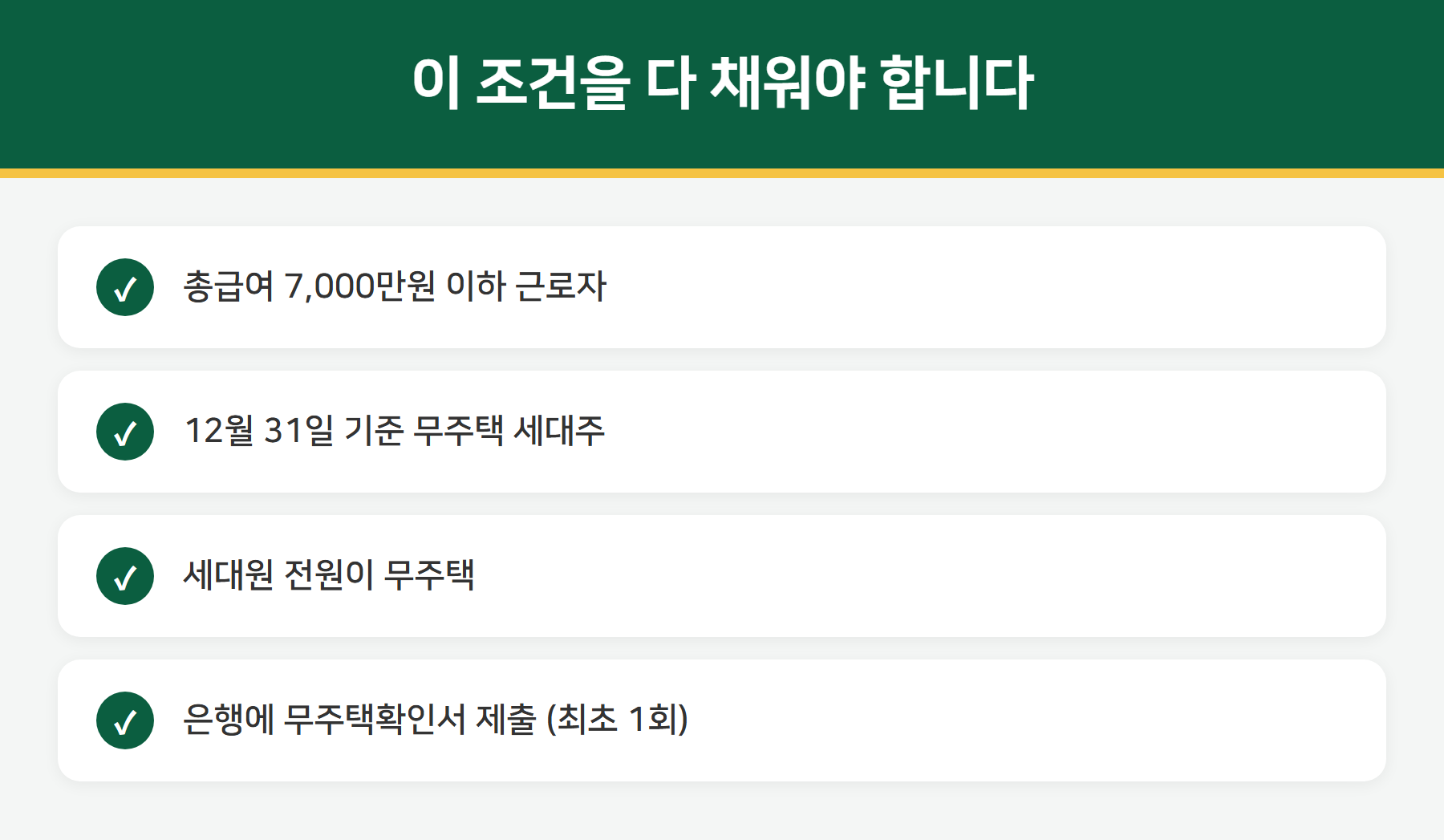 주택청약 소득공제 조건
