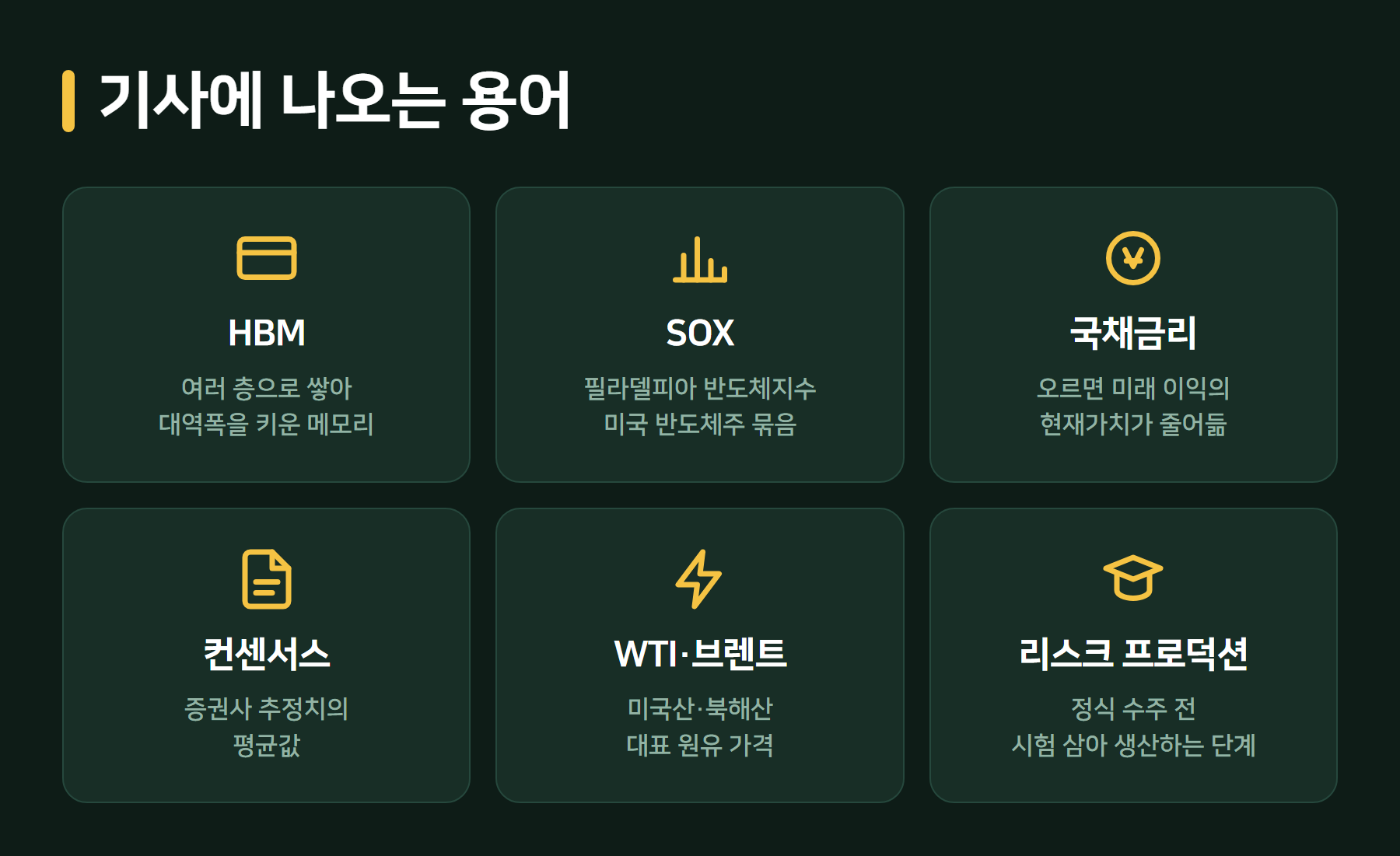 반도체 증시 용어 정리