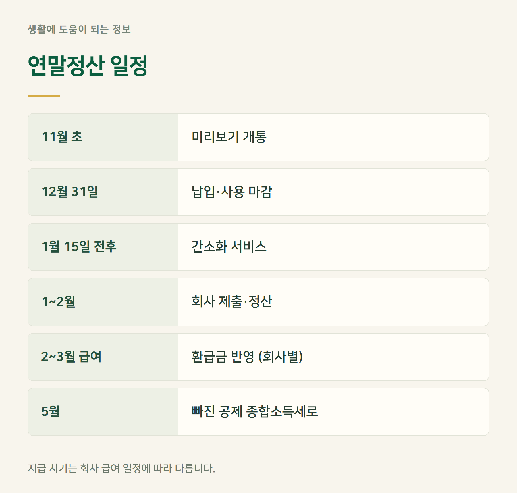 일정