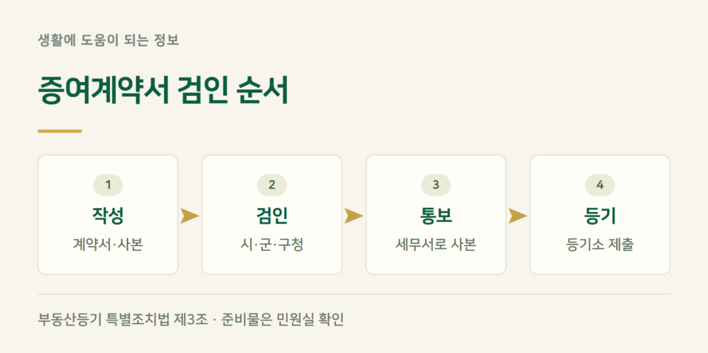 증여계약서 검인, 어디서 받나요?