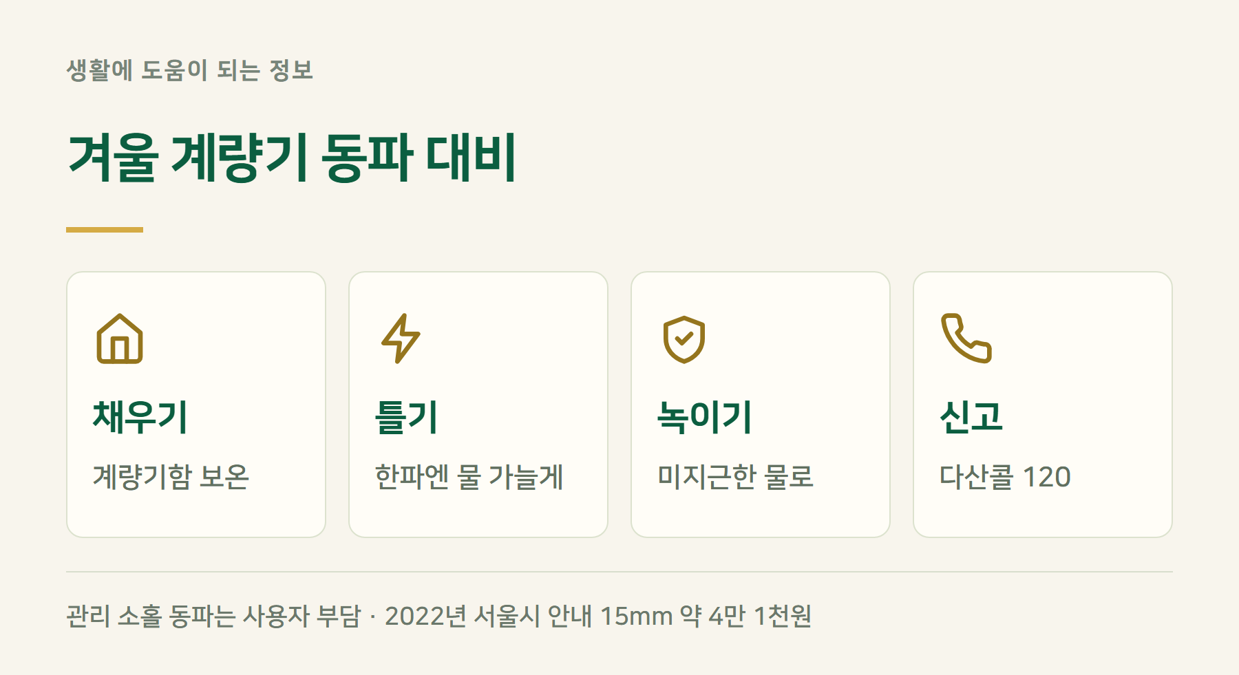 동파예방