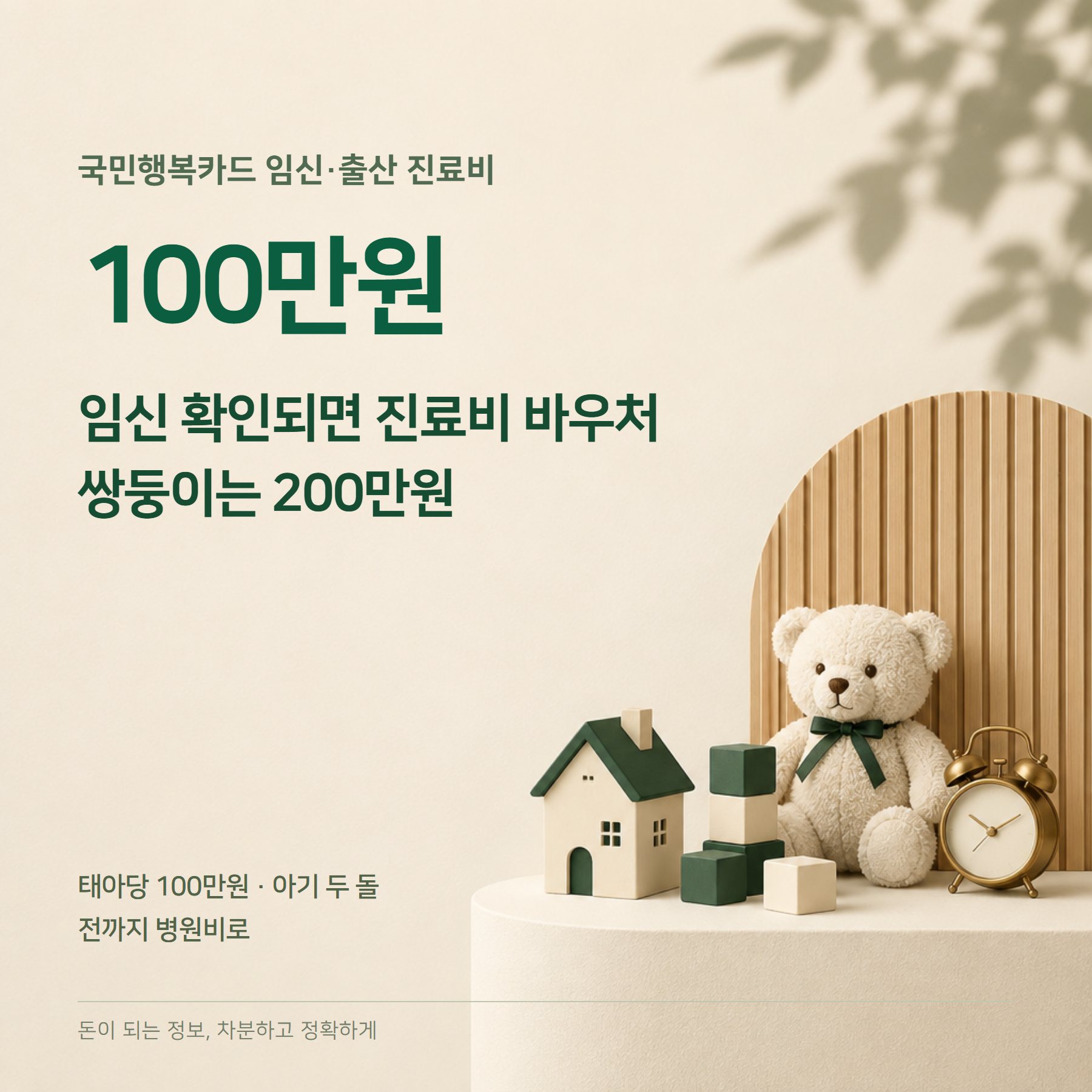 국민행복카드 2026 — 임신 100만원·쌍둥이 200만원