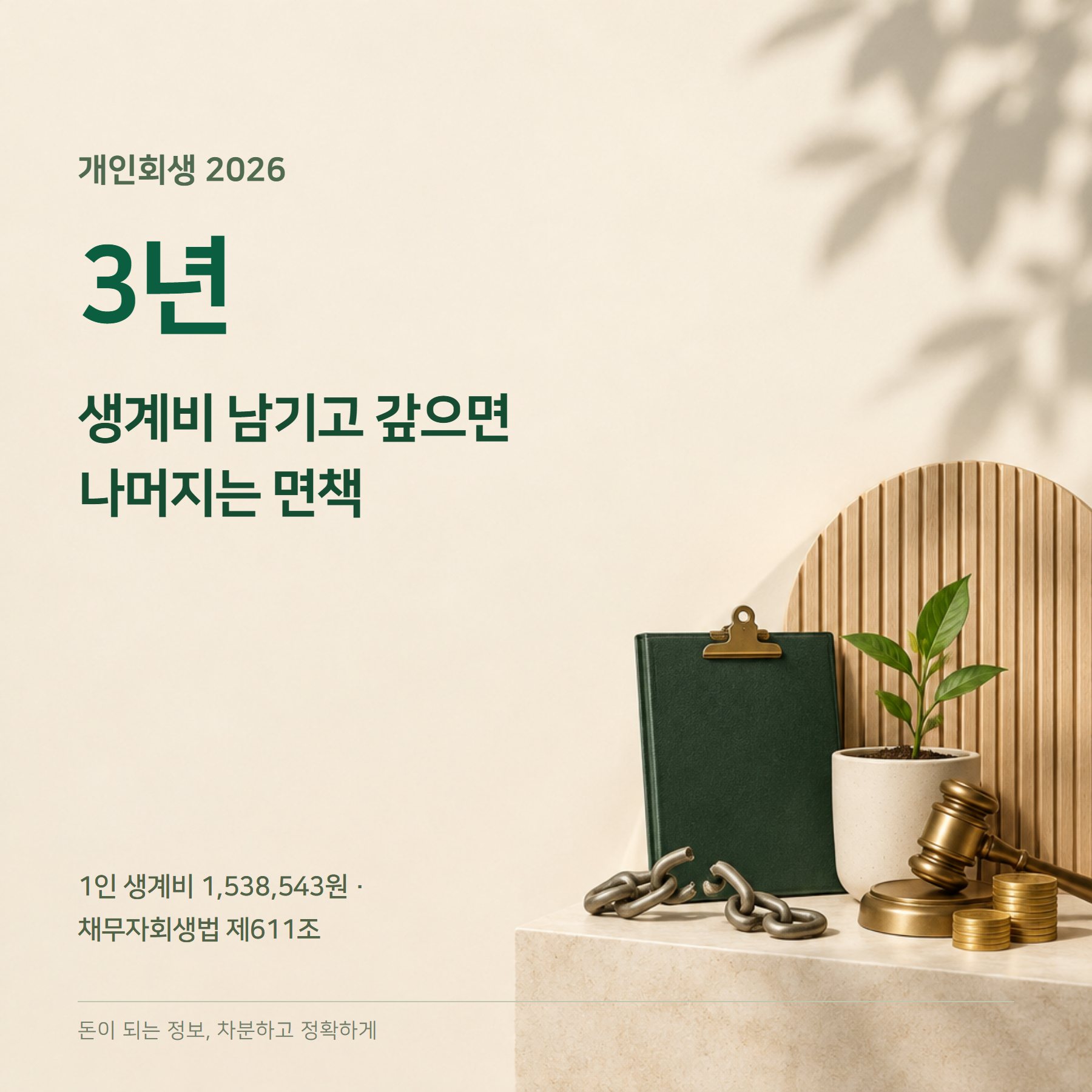 개인회생 2026 — 생계비 153만원·변제금 계산·신청