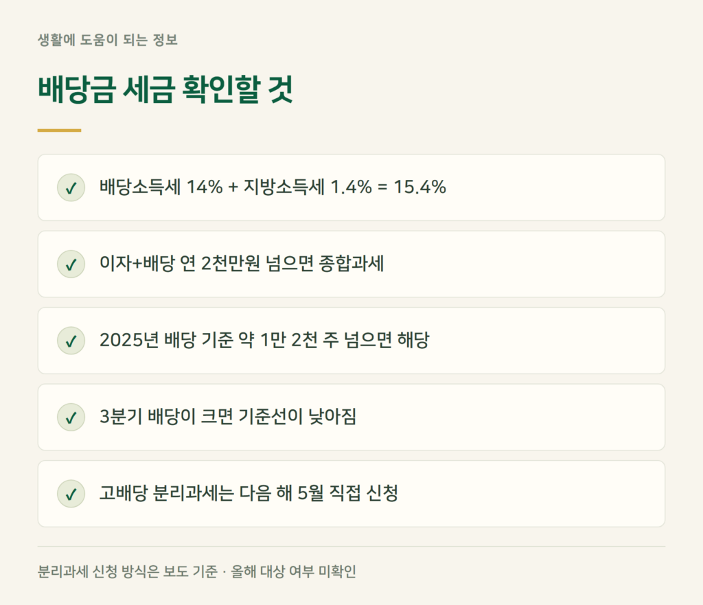 삼성전자 배당금 세금, 얼마나 떼고 들어오나요?